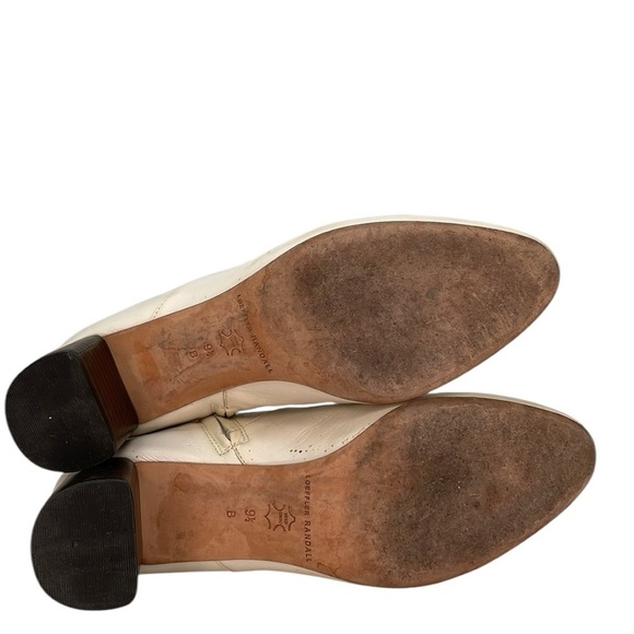 Loeffler Randall White Leather Ankle Boots Gema Booties Size 9.5 - Picture 9 of 11